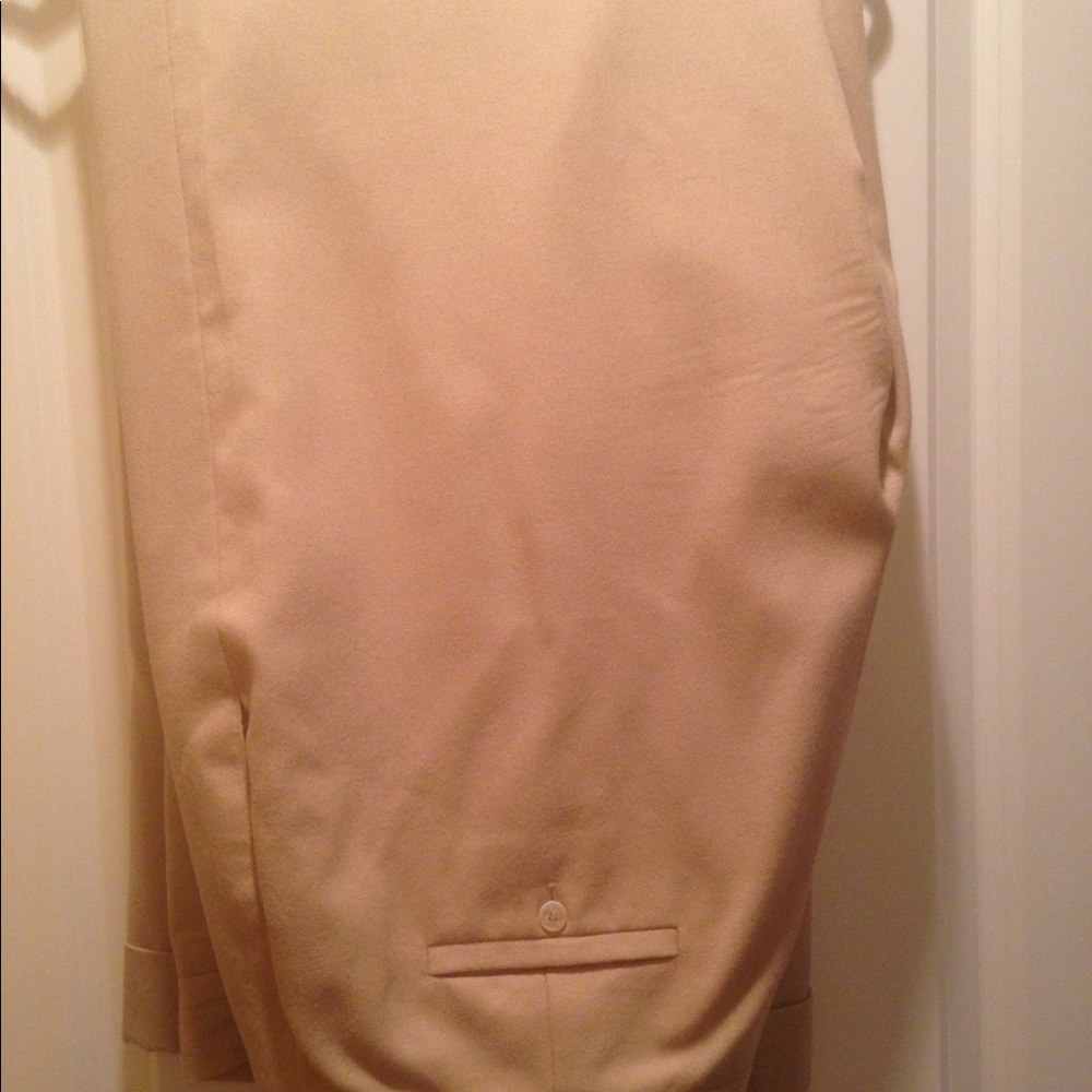 Rena Rowan khaki wool trousers